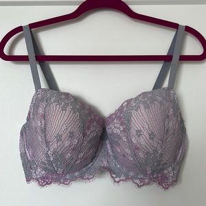 Dream Angels Lace Covered Bra in Purple